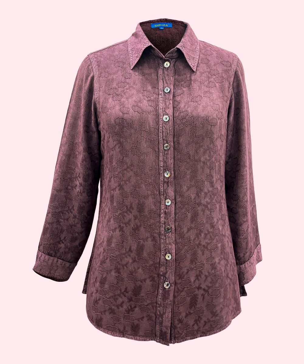 Women's Collar Full Sleeve Designer Shirt SHS-1987