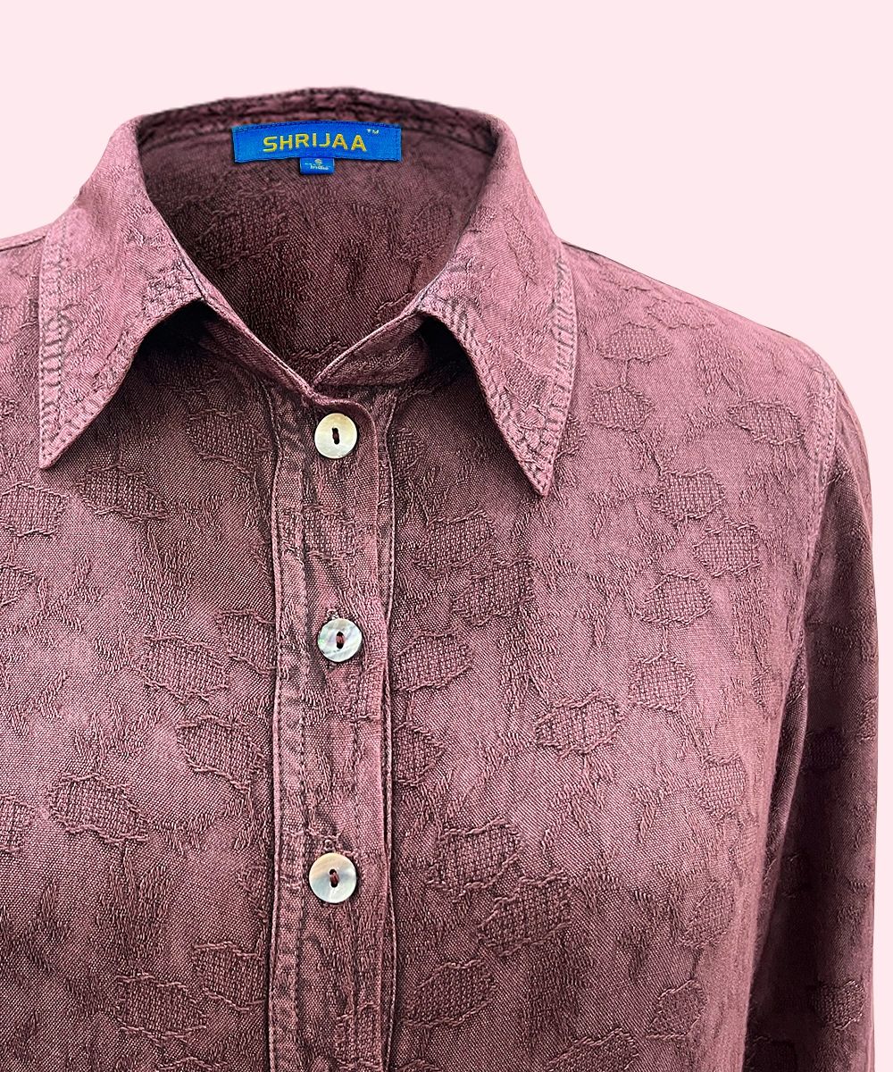 Women's Collar Full Sleeve Designer Shirt SHS-1987 - Image 4
