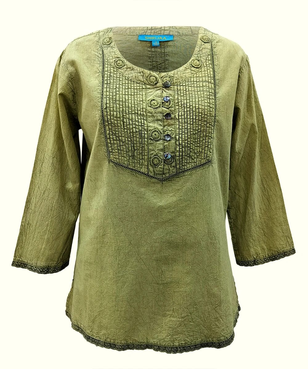 Women's Fashion Tops 100% Cotton Round Neck Full Sleeves SHT- 2014