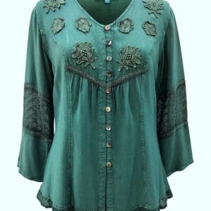 V NECK SHORT SLEEVES WOMEN'S % 100 RAYON TOP SHT- 2010