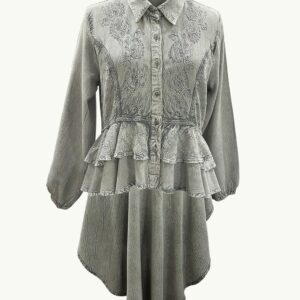 Women's Collared Neck Full Sleeve Top SHT-1976