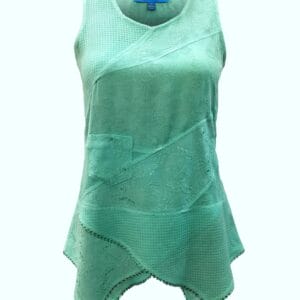 100% RAYON V NECK SLEEVELESS WOMEN?S STYLISH TOP SHT-2023
