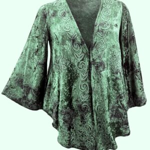 Women’s Velvet Bell Sleeves Afghani Shrug SHT-1997