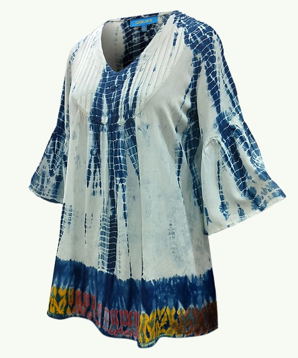 Women Stylish Top V NECK ? SLEEVES SHT- 2009 - Image 2
