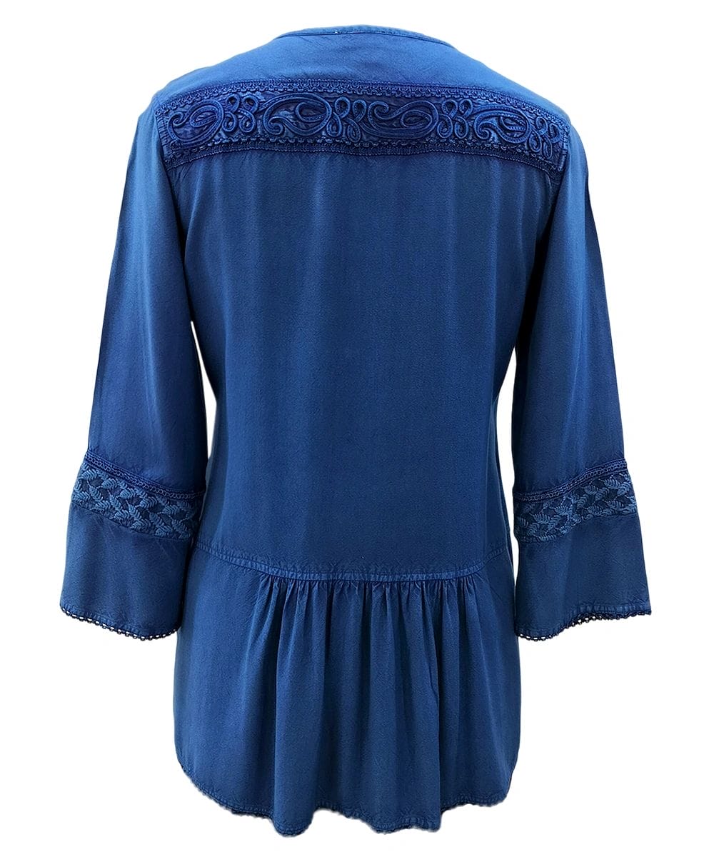 100% RAYON V LOOK NECK ? SLEEVES WOMEN?S TOP SHT-2019 - Image 4