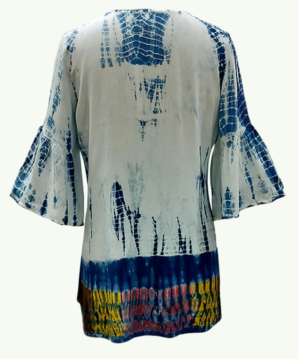 Women Stylish Top V NECK ? SLEEVES SHT- 2009 - Image 3