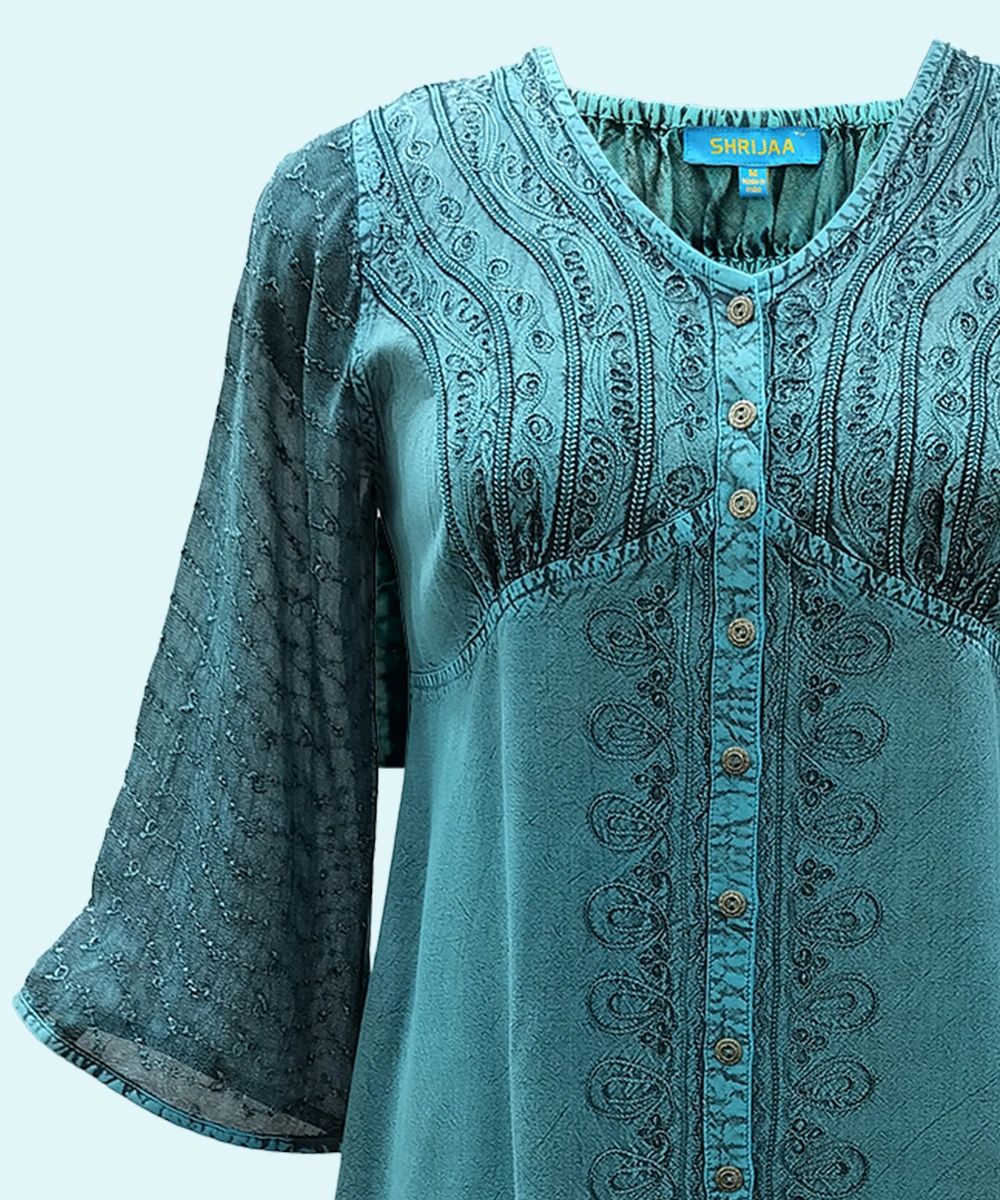 Women’s Bell Sleeves Top SHT-2001 - Image 4