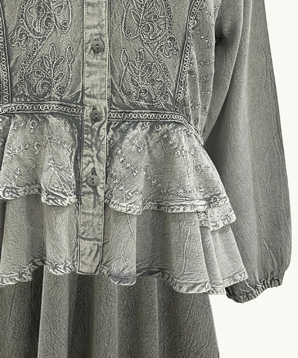 Women's Collared Neck Full Sleeve Top SHT-1976 - Image 6