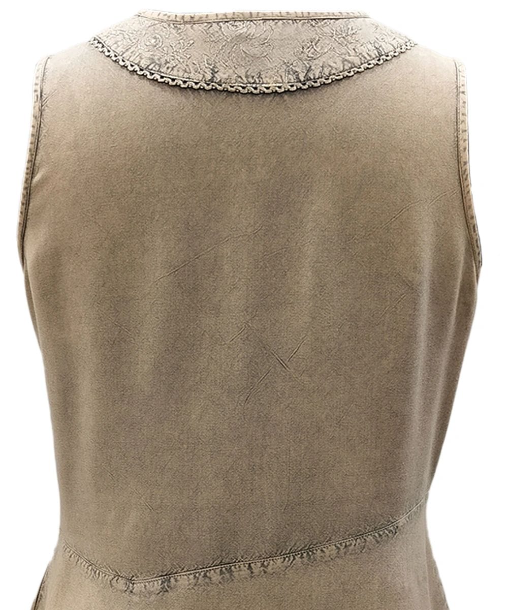 100% RAYON V NECK SLEEVELESS WOMEN?S TOP SHT-2022 - Image 4