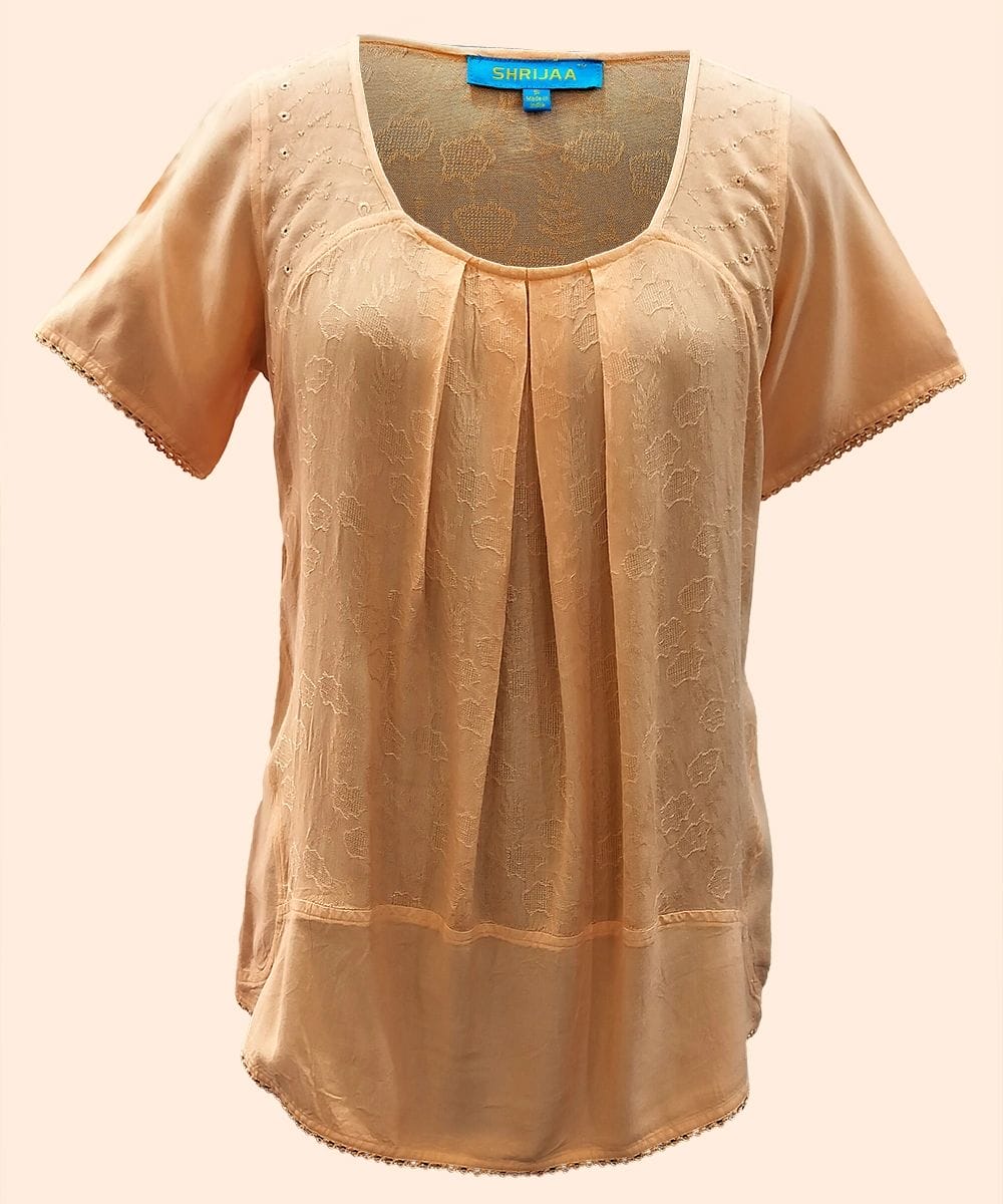 100% RAYON ROUND NECK SHORT SLEEVES WOMEN?S TRENDY TOP SHT- 2020 - Image 8