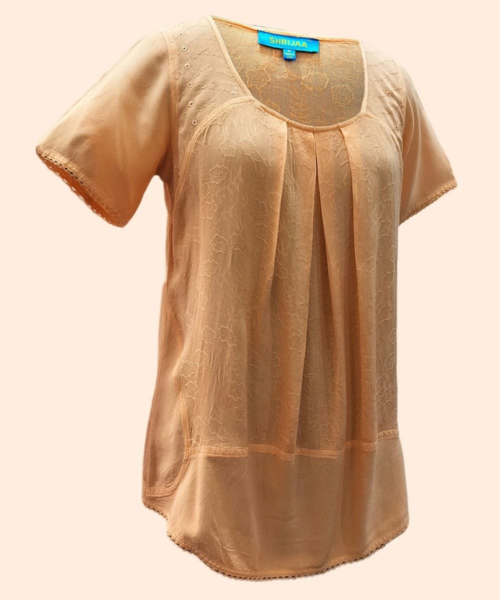 100% RAYON ROUND NECK SHORT SLEEVES WOMEN?S TRENDY TOP SHT- 2020 - Image 6