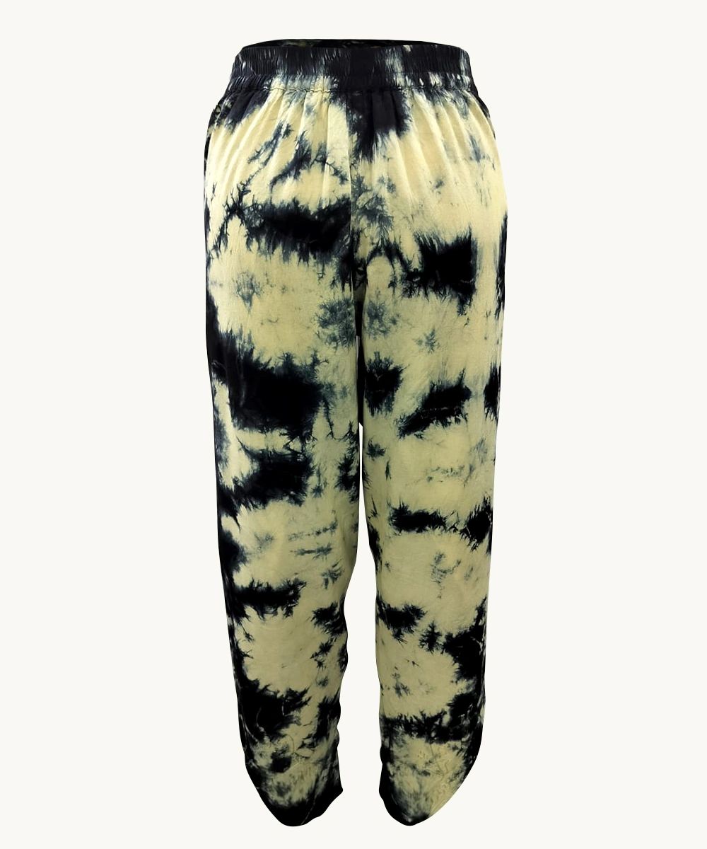 Ladies Designer Trousers - Rayon Tie & Dye Loose Fit Pant SHP-1980 - Image 3