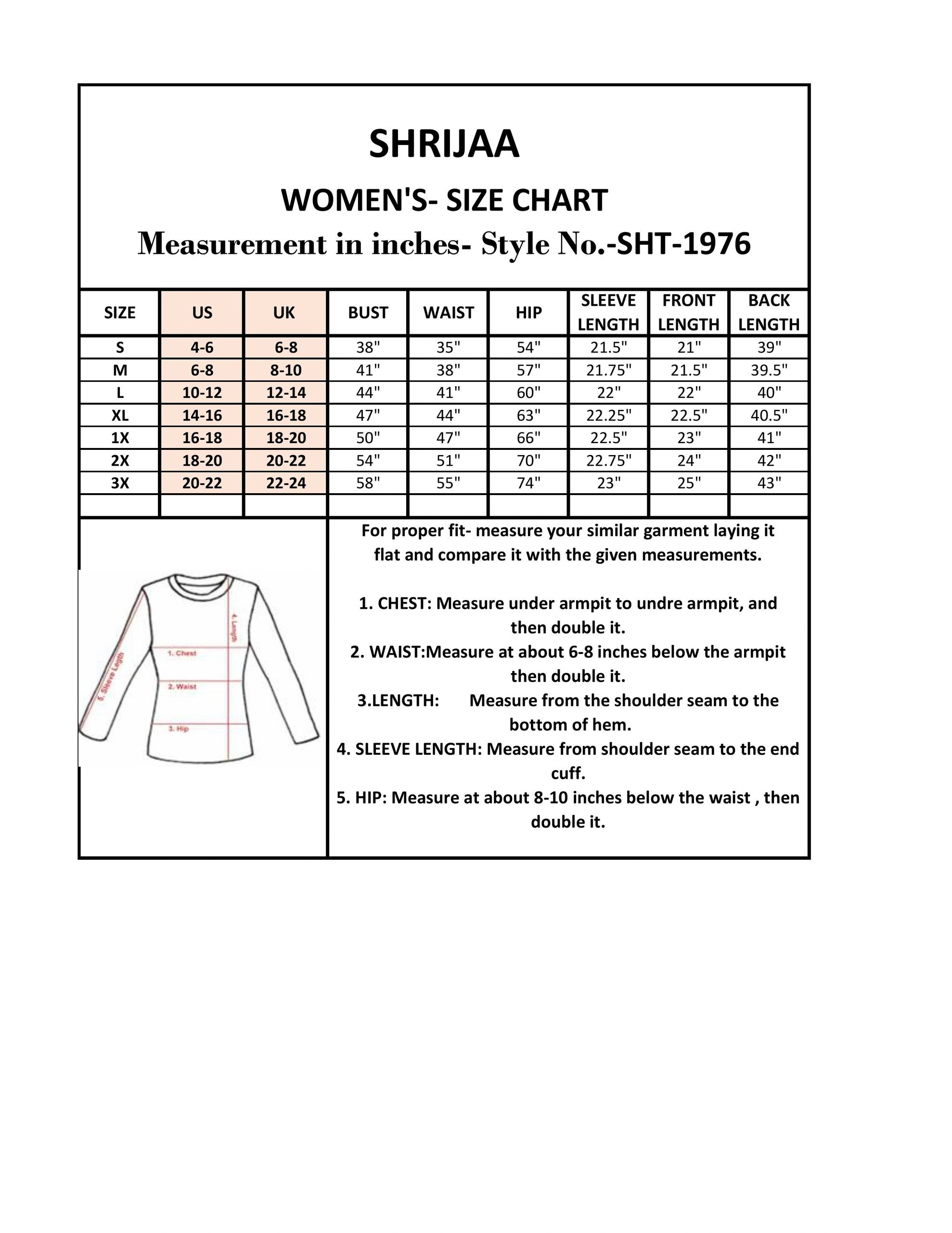 Women's Collared Neck Full Sleeve Top SHT-1976 - Image 7