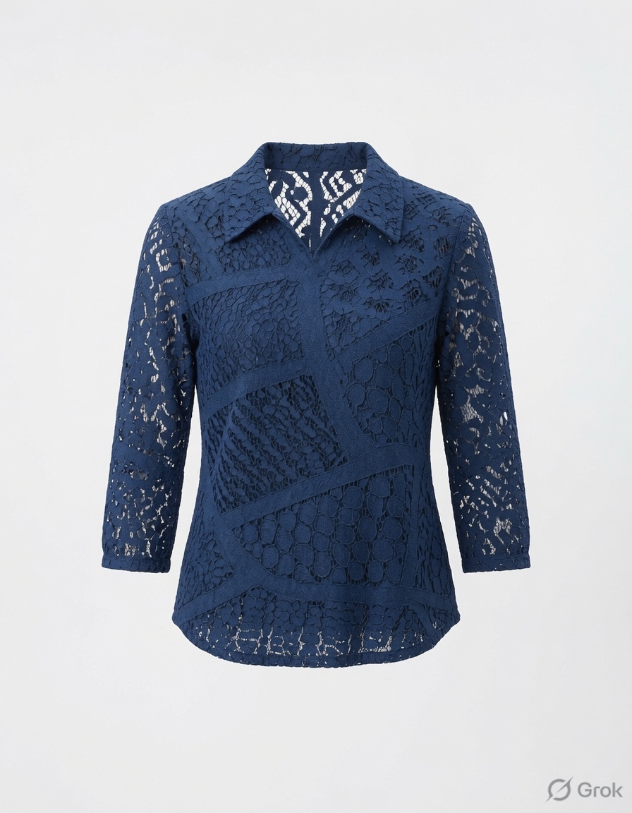 Rayon Aari Embroidered Top front