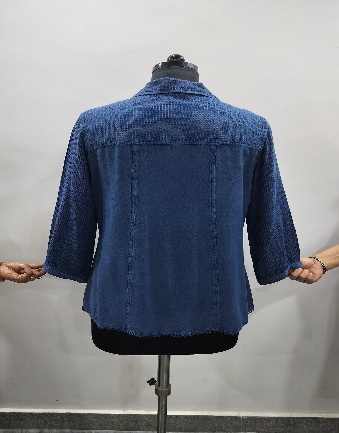 Rayon Aari Embroidered Top back