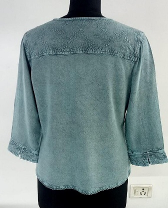 Women’s 100% Rayon Patchwork Ethnic Top Back